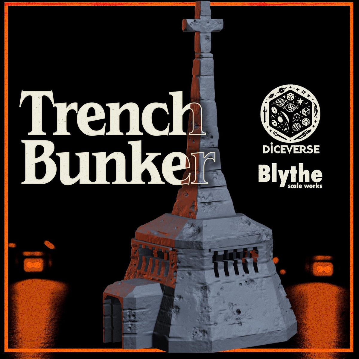 Trench Warfare Bunker - 32mm Grimdark Terrain - Fortified