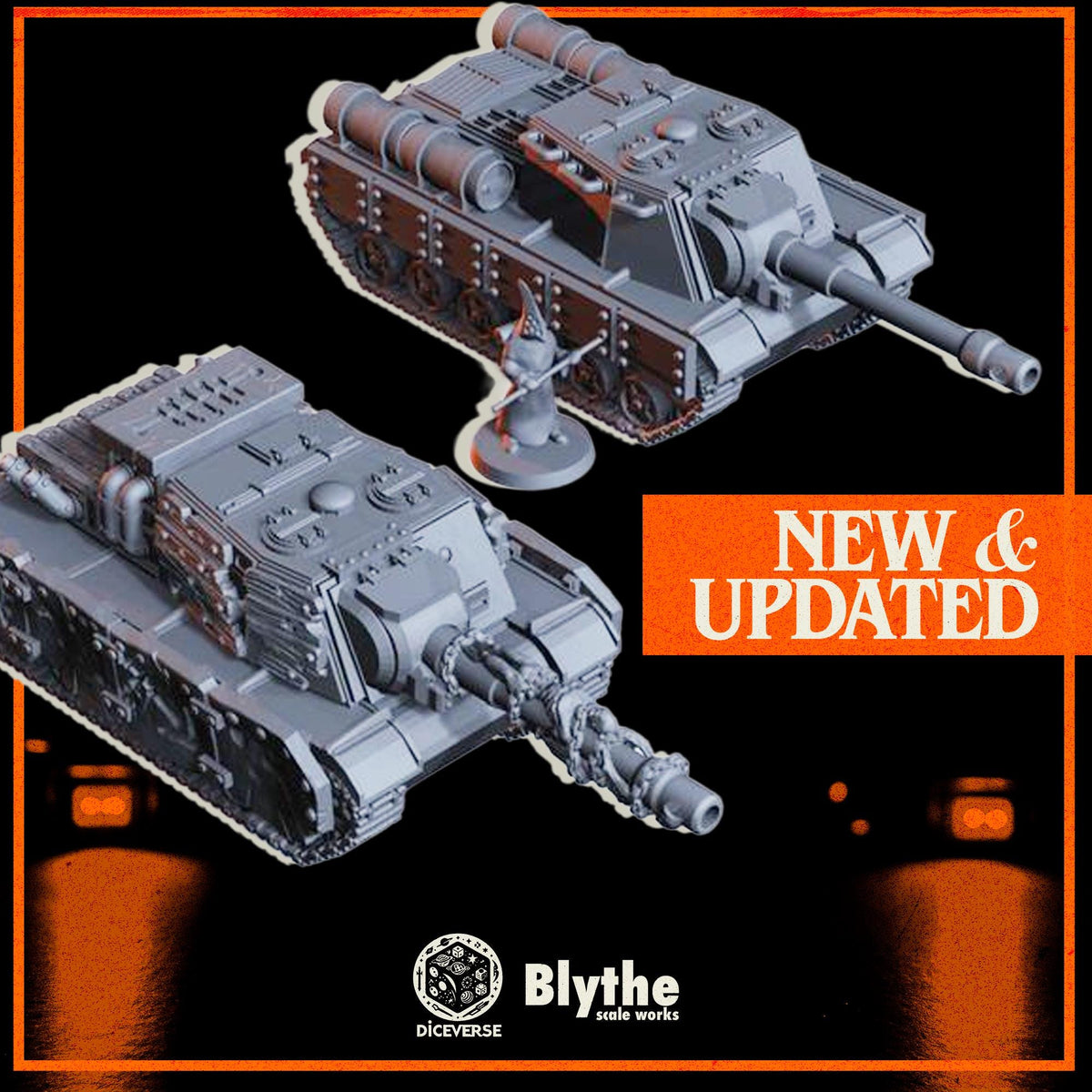 Trench Tank S-ISU multi-part resin kit