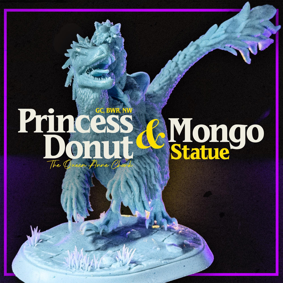 Princess Donut & Mongo Statue - Dungeon Crawler Carl - 1:12 Scale Resin Model Kit