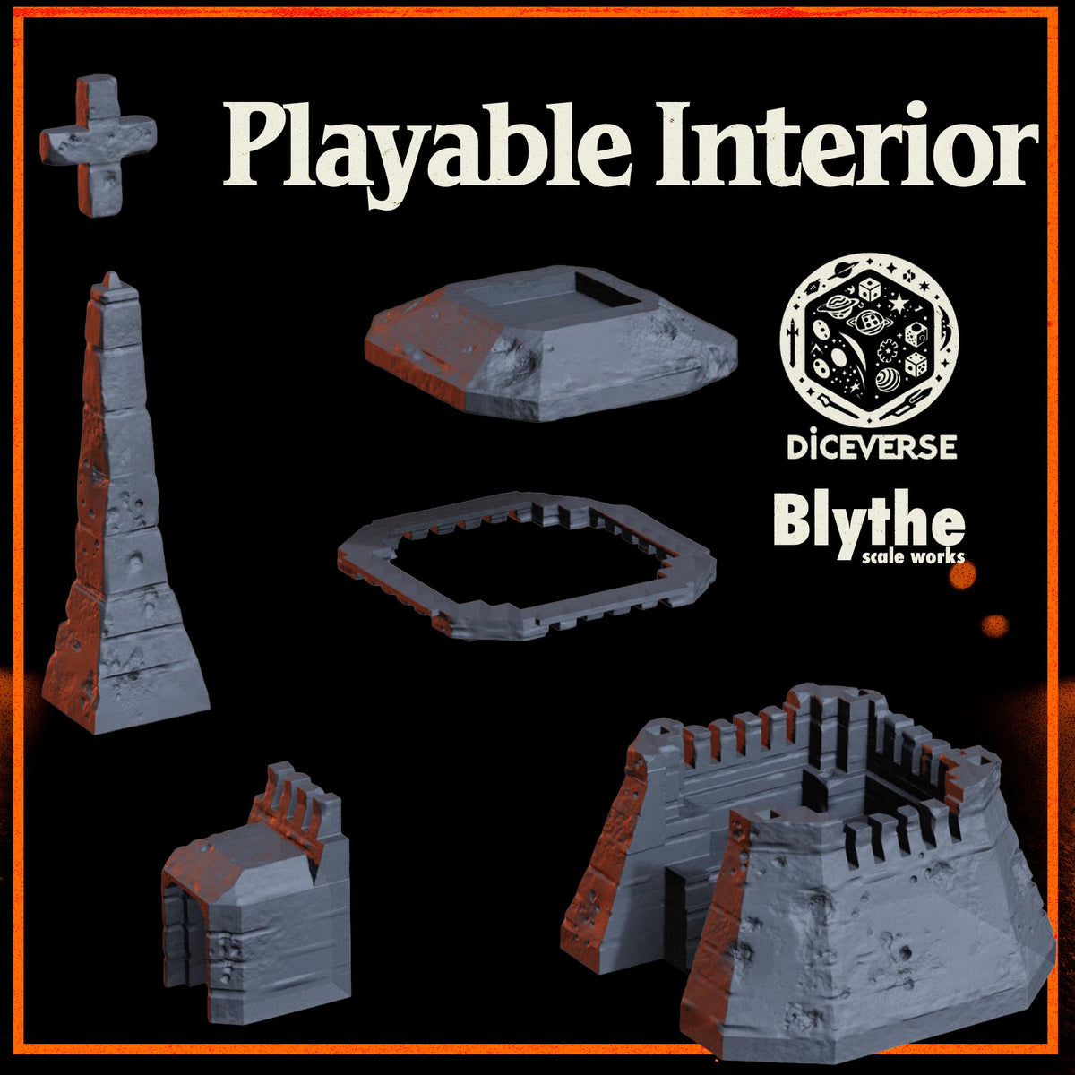 Trench Warfare Bunker - 32mm Grimdark Terrain - Fortified