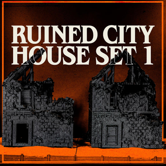 Ruined City House Terrain 32mm 28mm Grimdark Urban