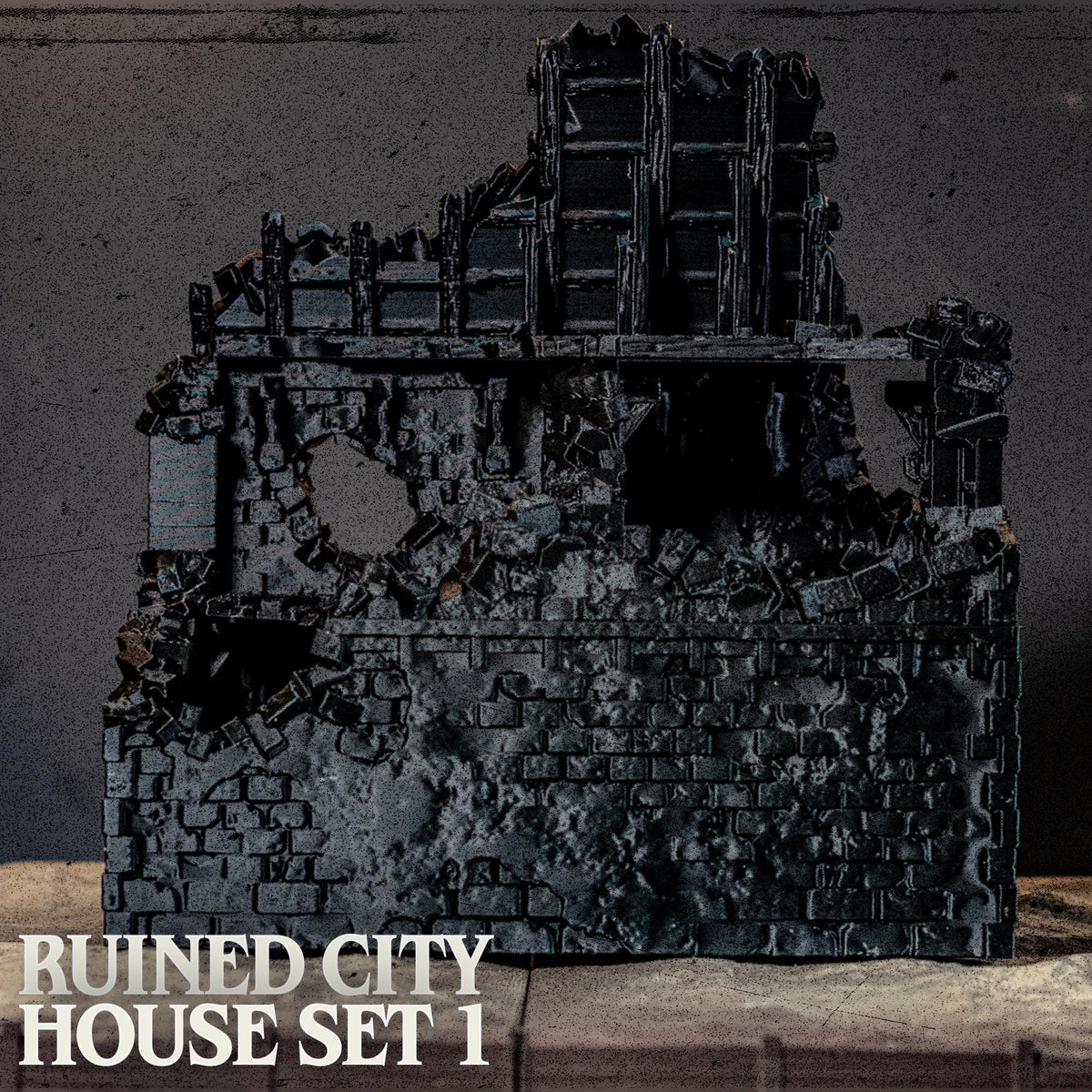 Ruined City House Terrain 32mm 28mm Grimdark Urban