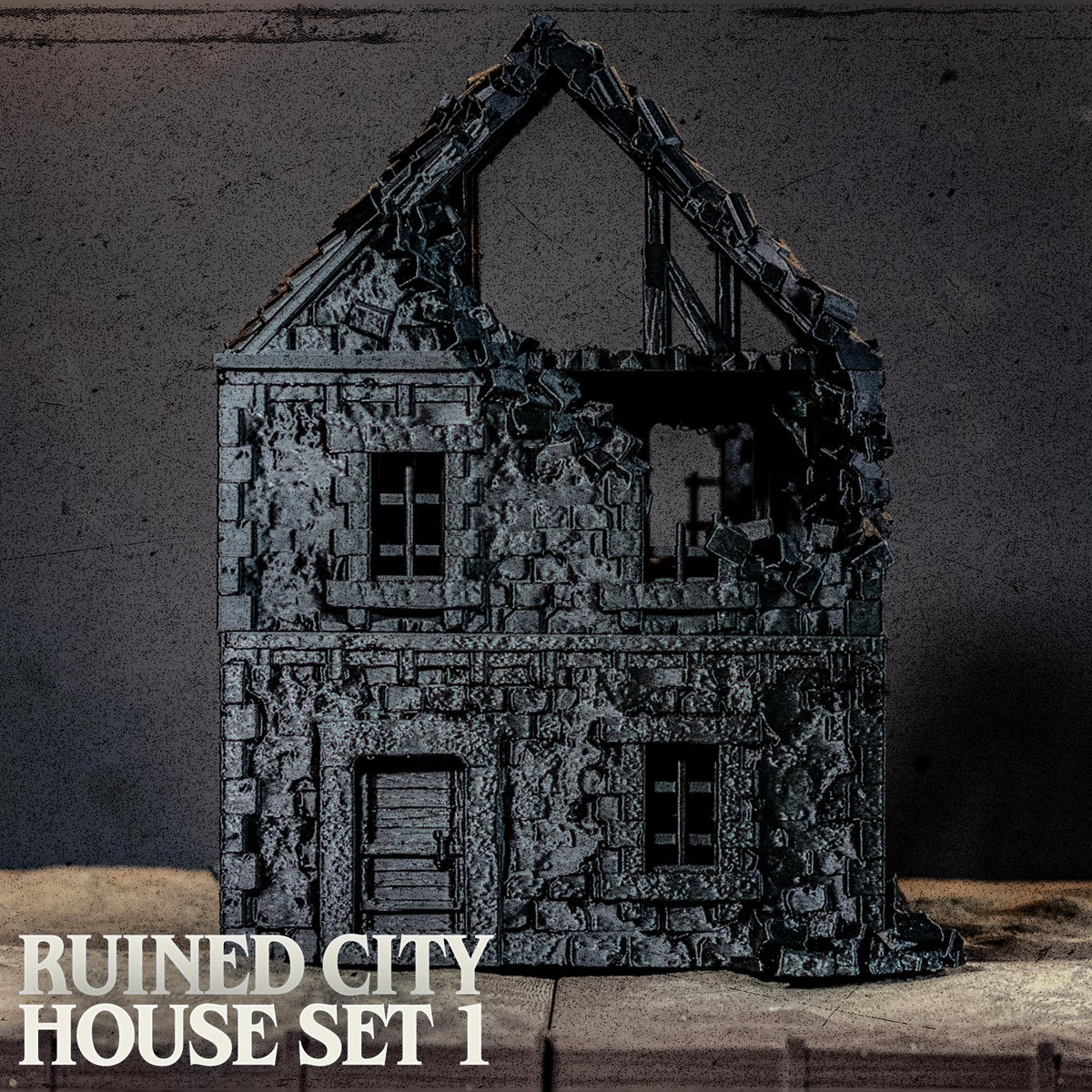 Ruined City House Terrain 32mm 28mm Grimdark Urban