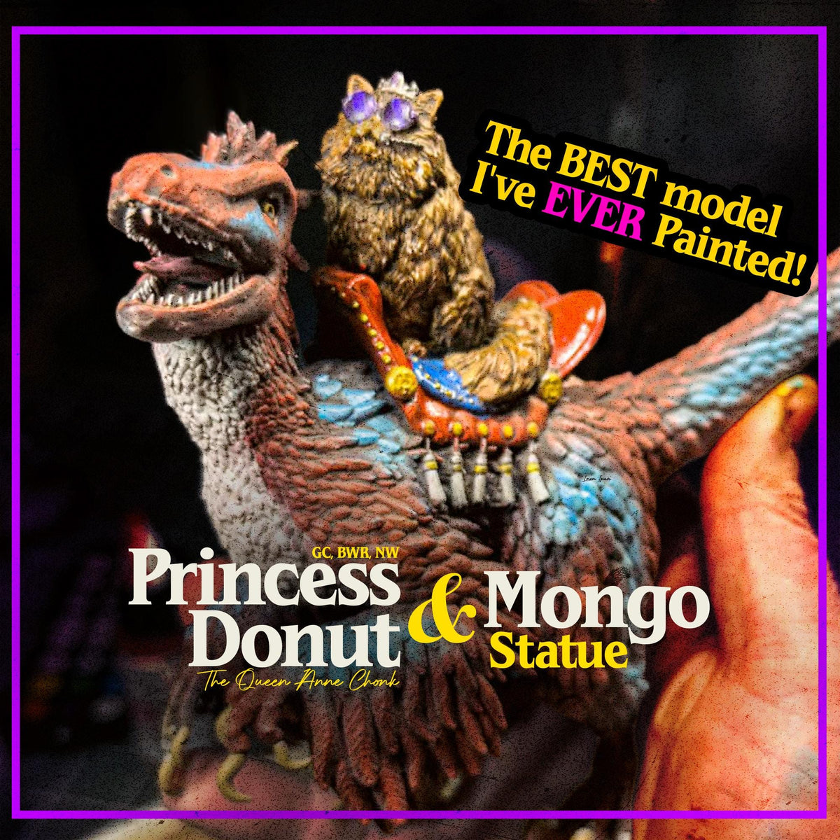 Princess Donut & Mongo Statue - Dungeon Crawler Carl - 1:12 Scale Resin Model Kit