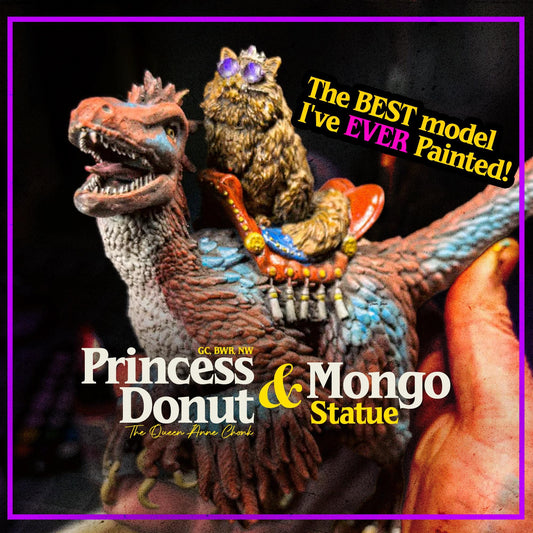 Princess Donut & Mongo Statue - Dungeon Crawler Carl - 1:12 Scale Resin Model Kit