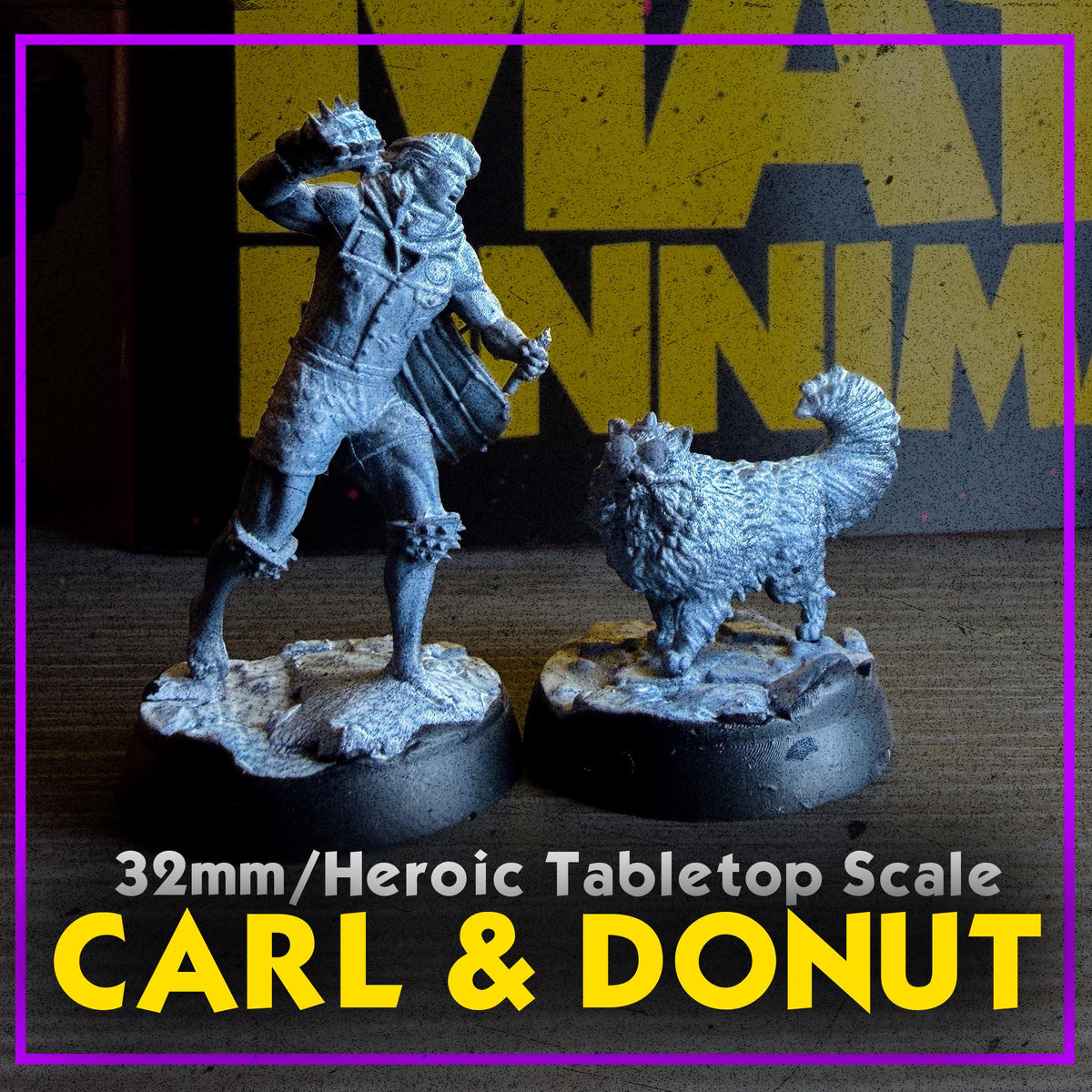32mm Dungeon Crawler Carl Miniatures Tabletop RPG D&D Resin Minis Princess Donut Unpainted