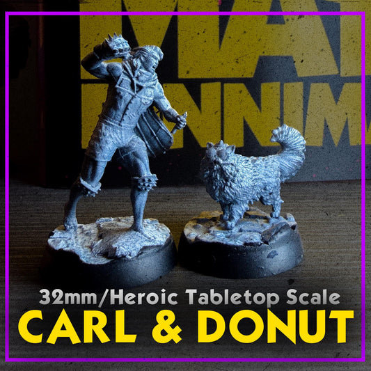 32mm Dungeon Crawler Carl Miniatures Tabletop RPG D&D Resin Minis Princess Donut Unpainted