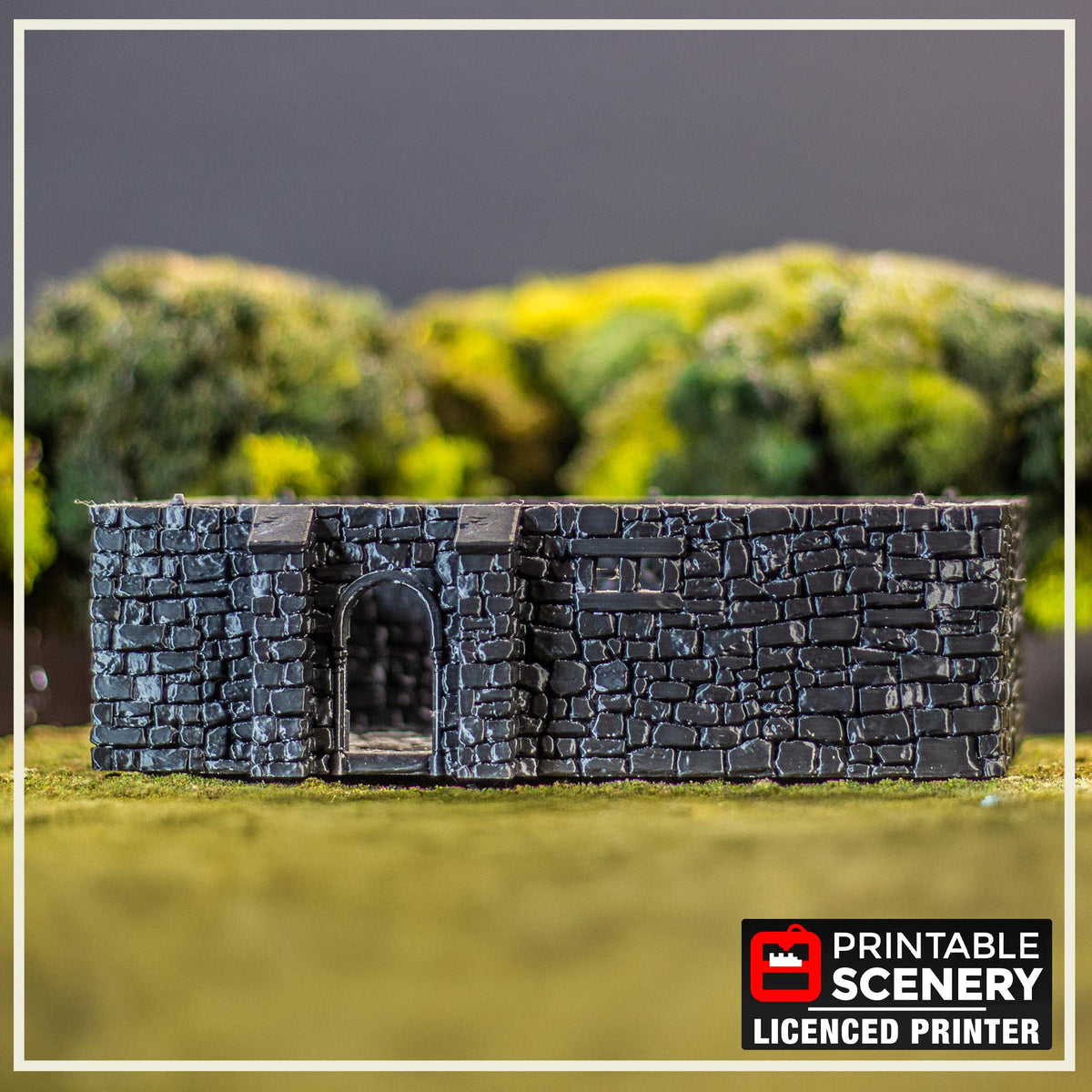 Wattle and Daub Stone Manor 28mm Terrain Bolt Action WWII Village D&D Tavern Building