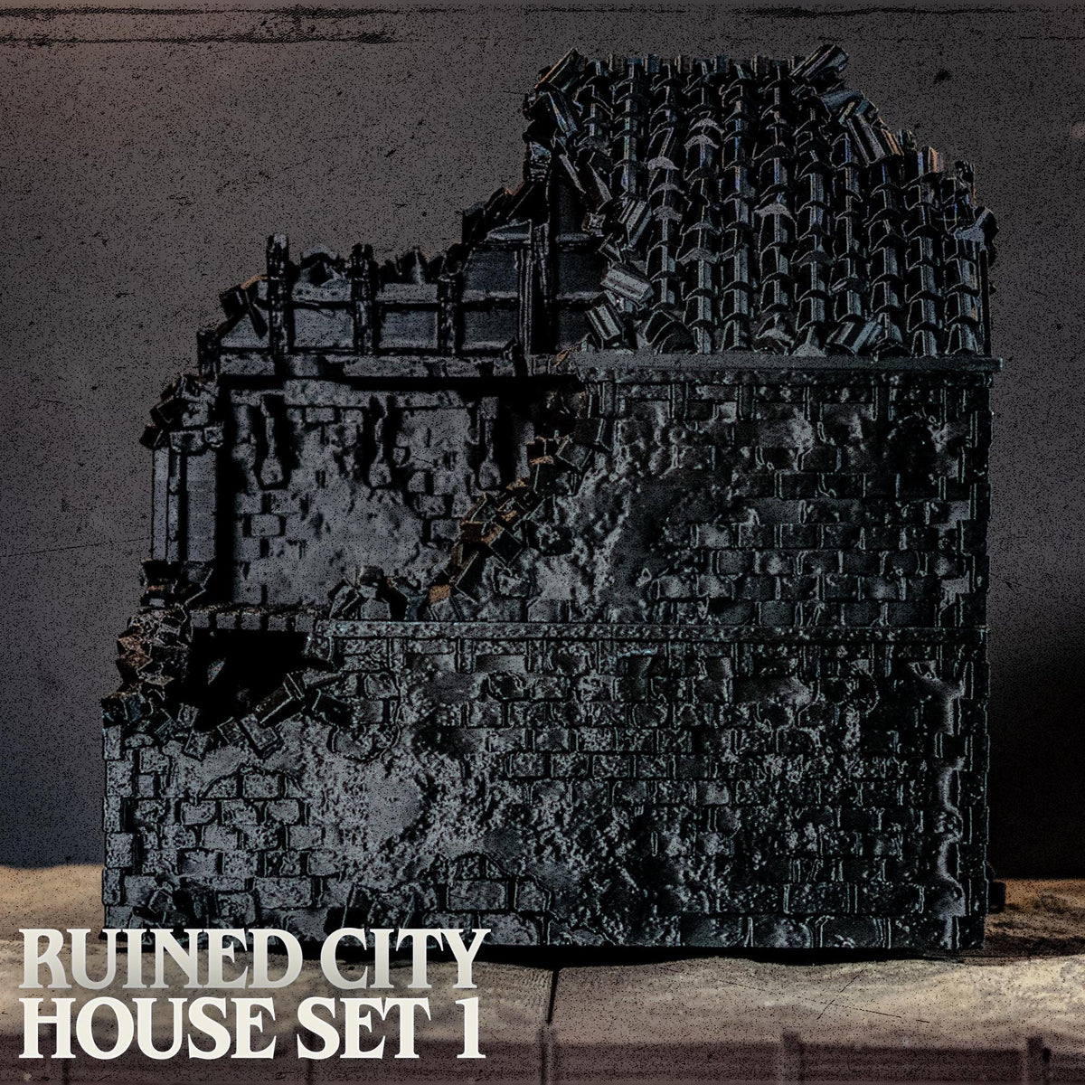 Ruined City House Terrain 32mm 28mm Grimdark Urban