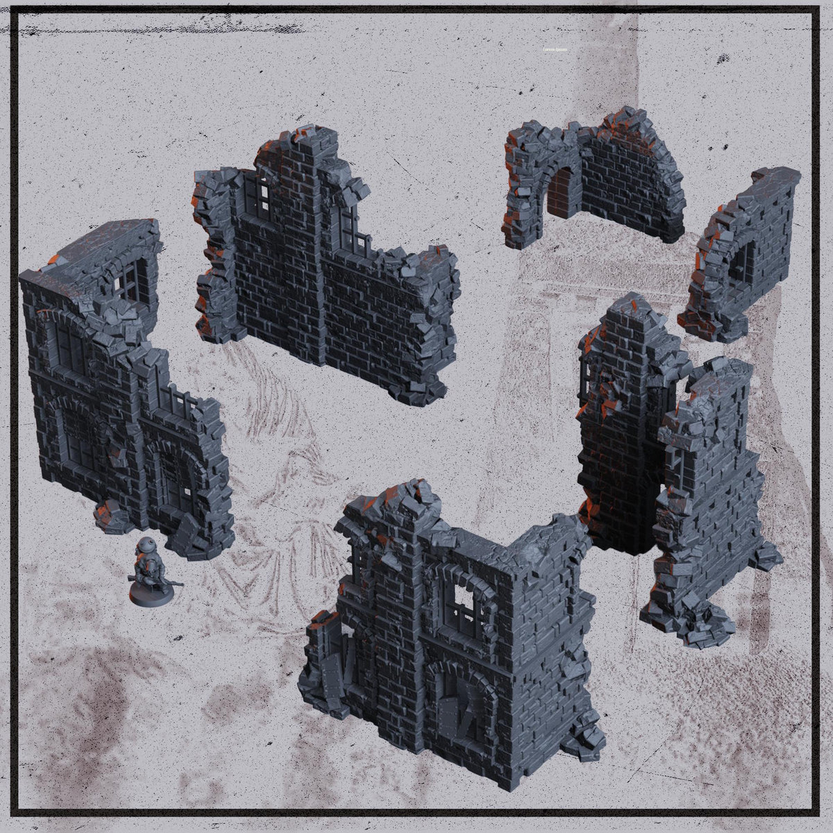 Ruined City Factory Terrain