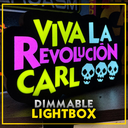 Dungeon Crawler Carl LED Lightbox Viva La Revolucion Carl