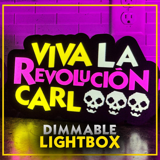 Dungeon Crawler Carl LED Lightbox Viva La Revolucion Carl