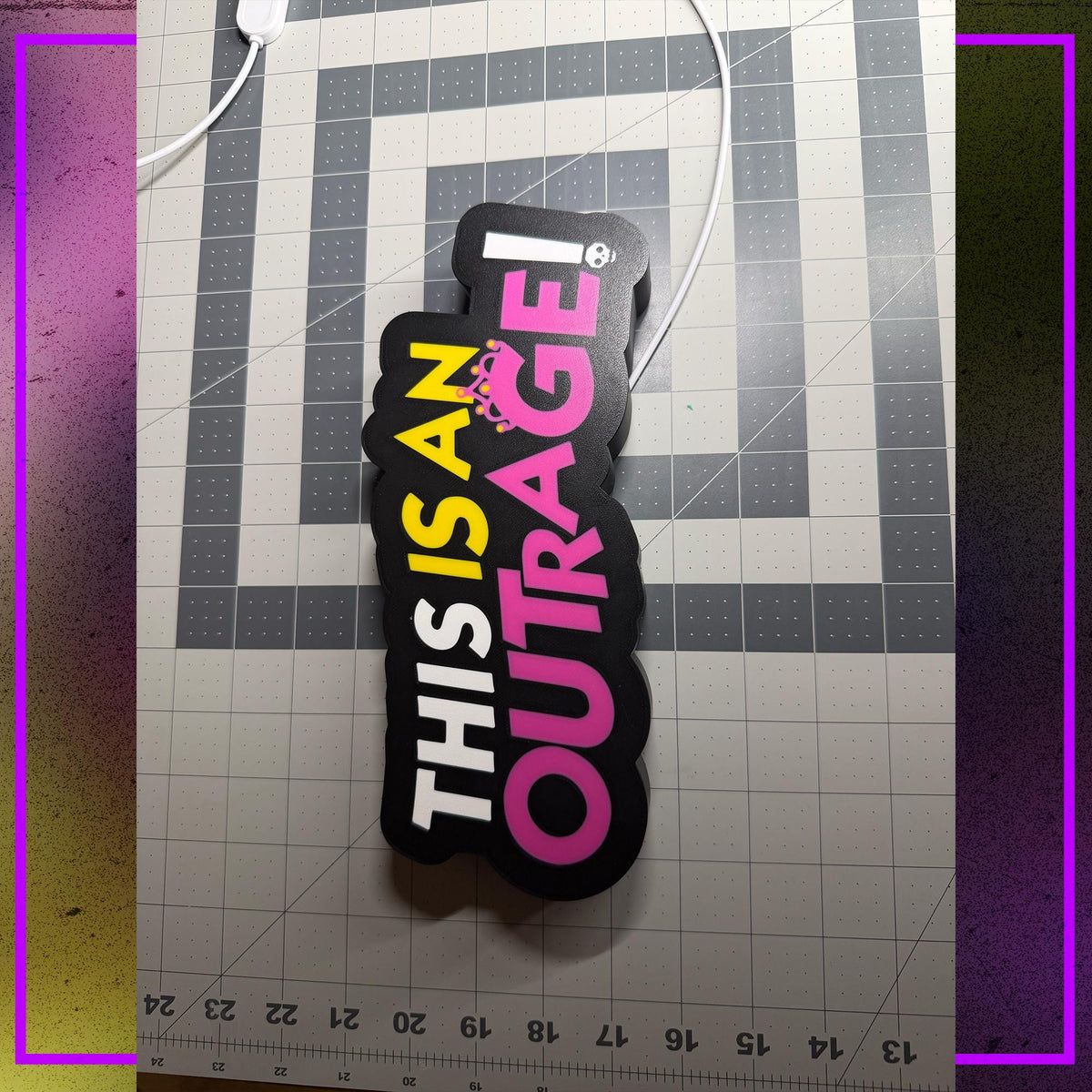 Dungeon Crawler Carl LED Lightbox This is an Outrage! — Princess Donut
