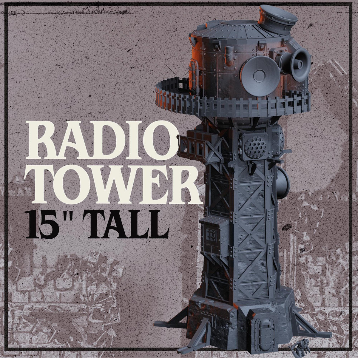 Radio Tower Terrain 32mm 28mm Grimdark Urban