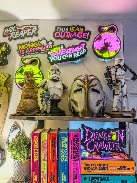 Dungeon Crawler Carl LED Lightbox — Princess Donut & Carl