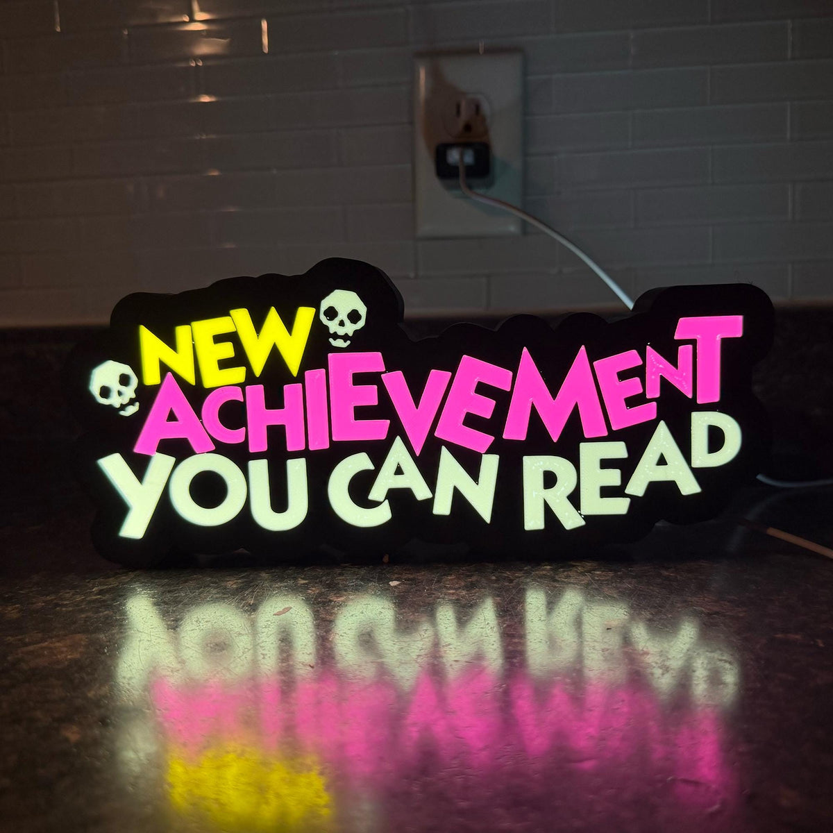 Dungeon Crawler Carl LED Lightbox New Achievement You Can Read!