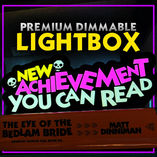 Dungeon Crawler Carl LED Lightbox New Achievement You Can Read!
