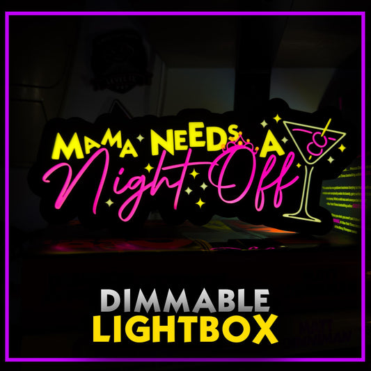 Dungeon Crawler Carl LED Lightbox Mama Needs A Night Off — Princess Donut