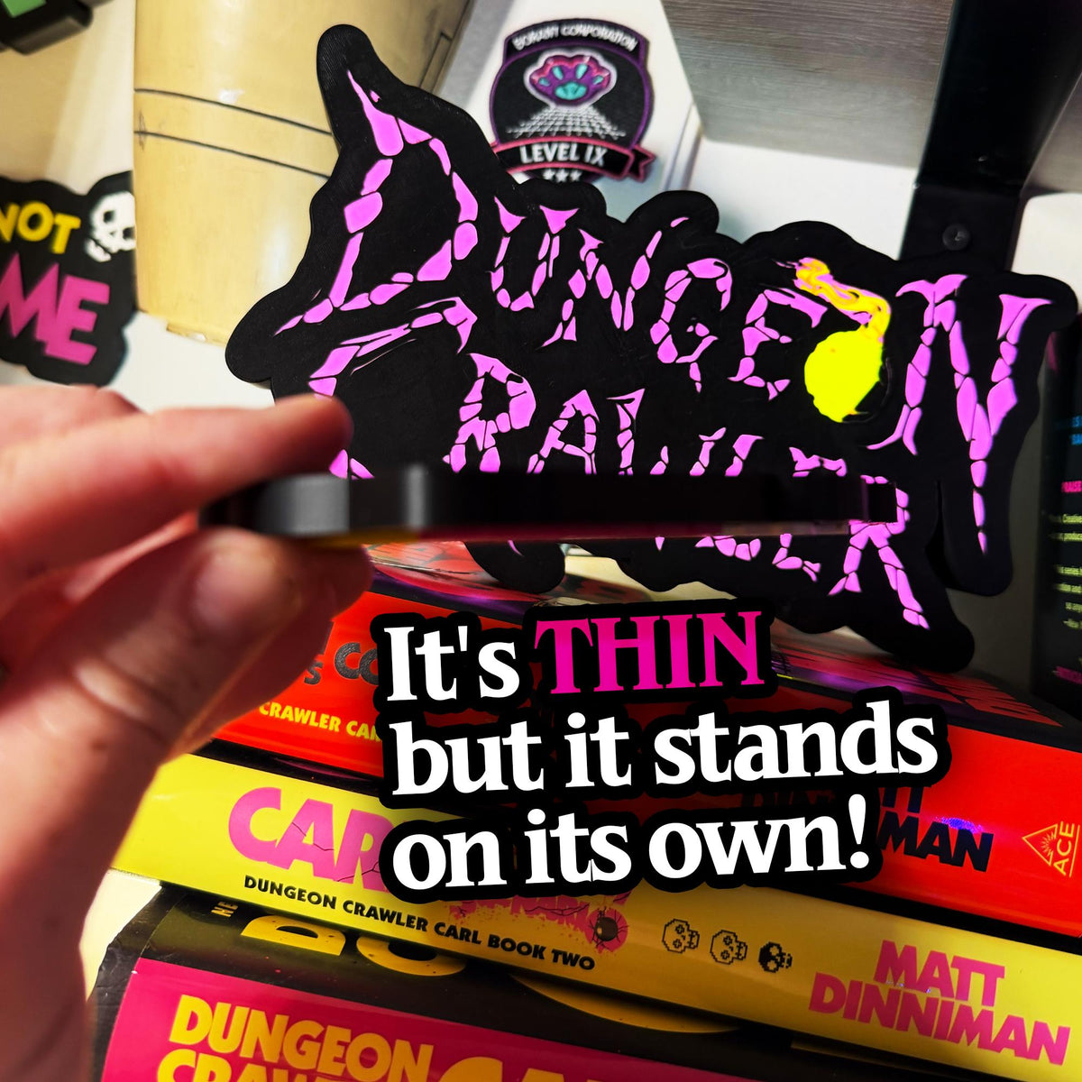 Dungeon Crawler Carl — Better Call Quasar 3D Sign