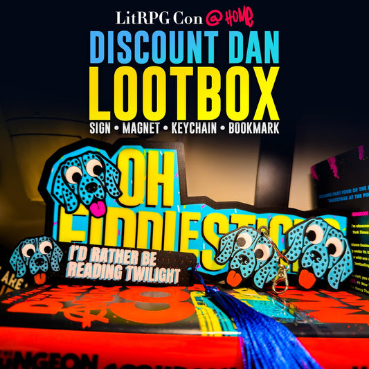 Discount Dan Lootbox — 3D Sign – Bookmark - Keychain - Magnet