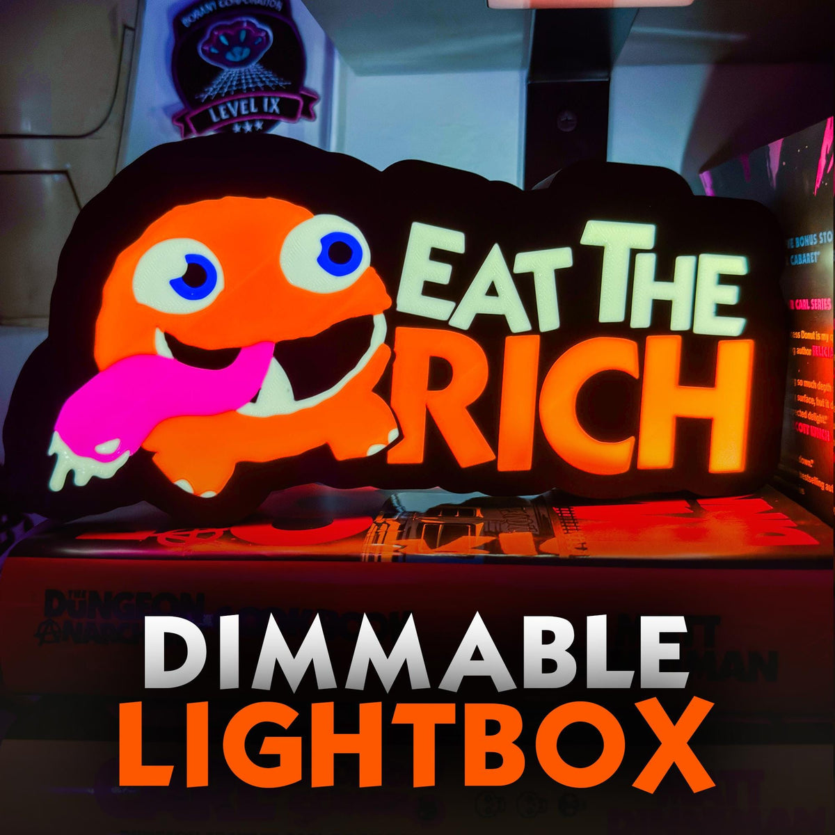 Dungeon Crawler Carl LED Lightbox — Eat The Rich