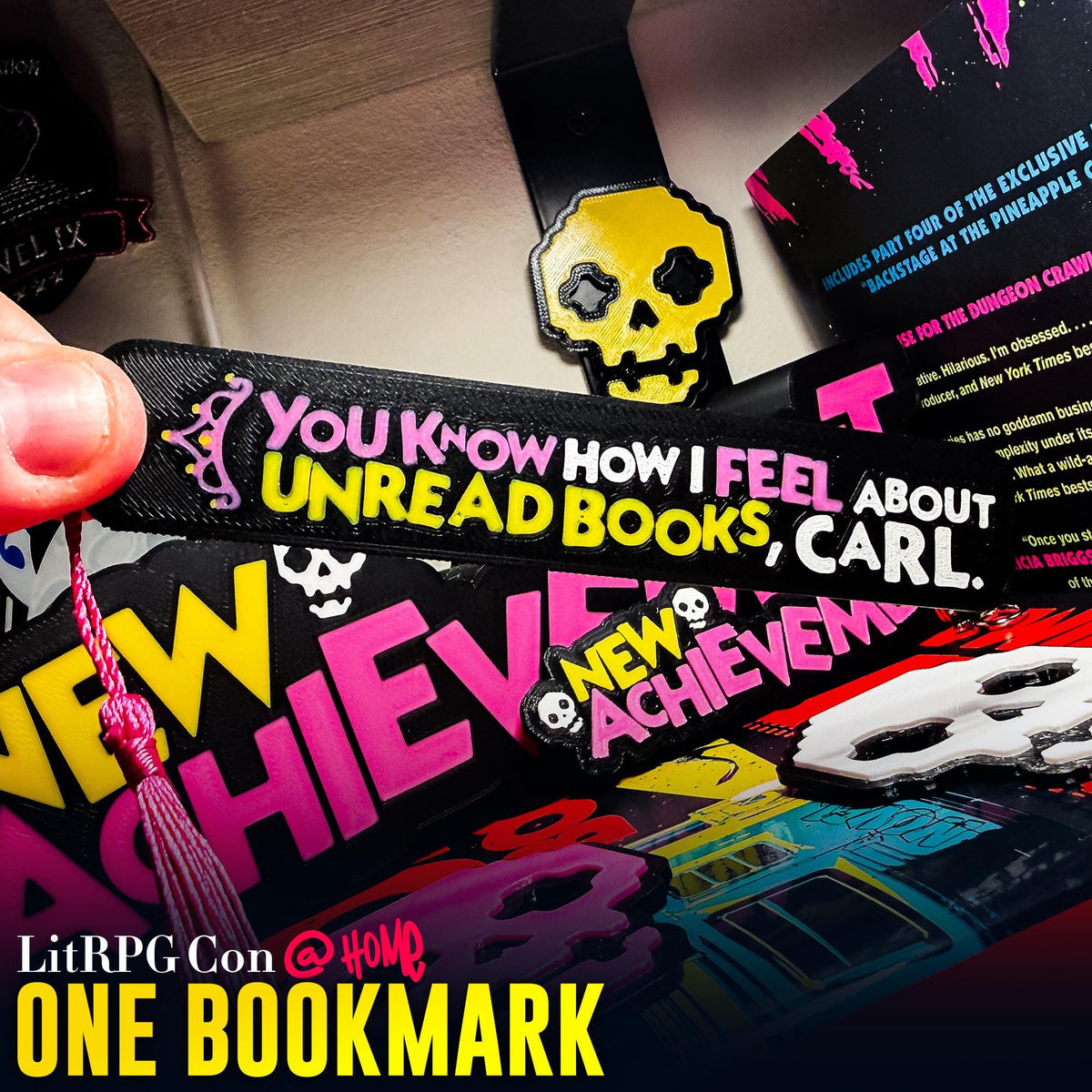 Dungeon Crawler Carl Lootbox — 3D Sign – Bookmark - Keychain - Magnet