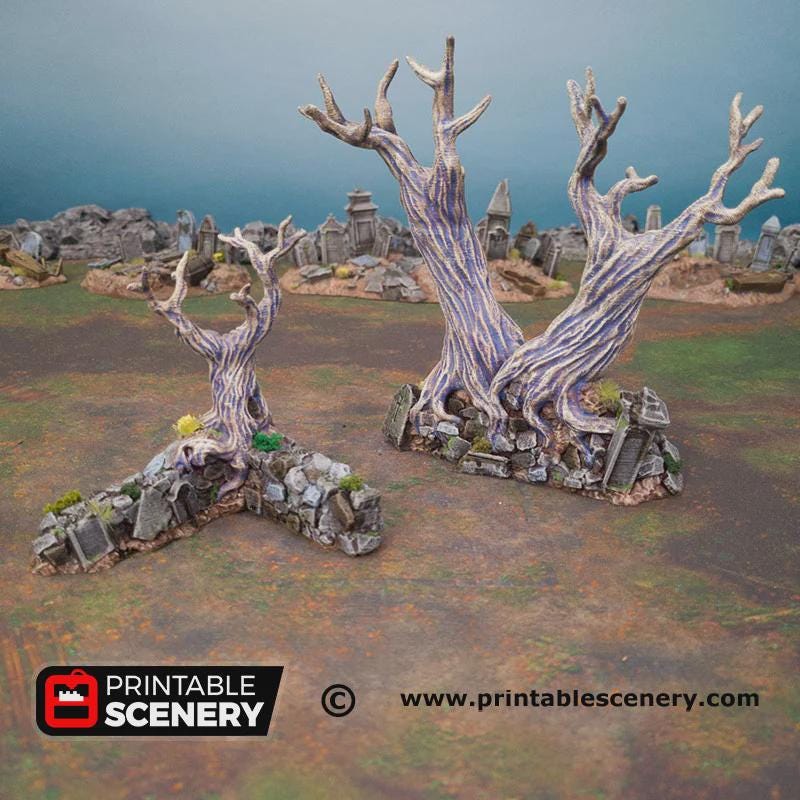 Hallowed Graveyard Walls & Gate Set