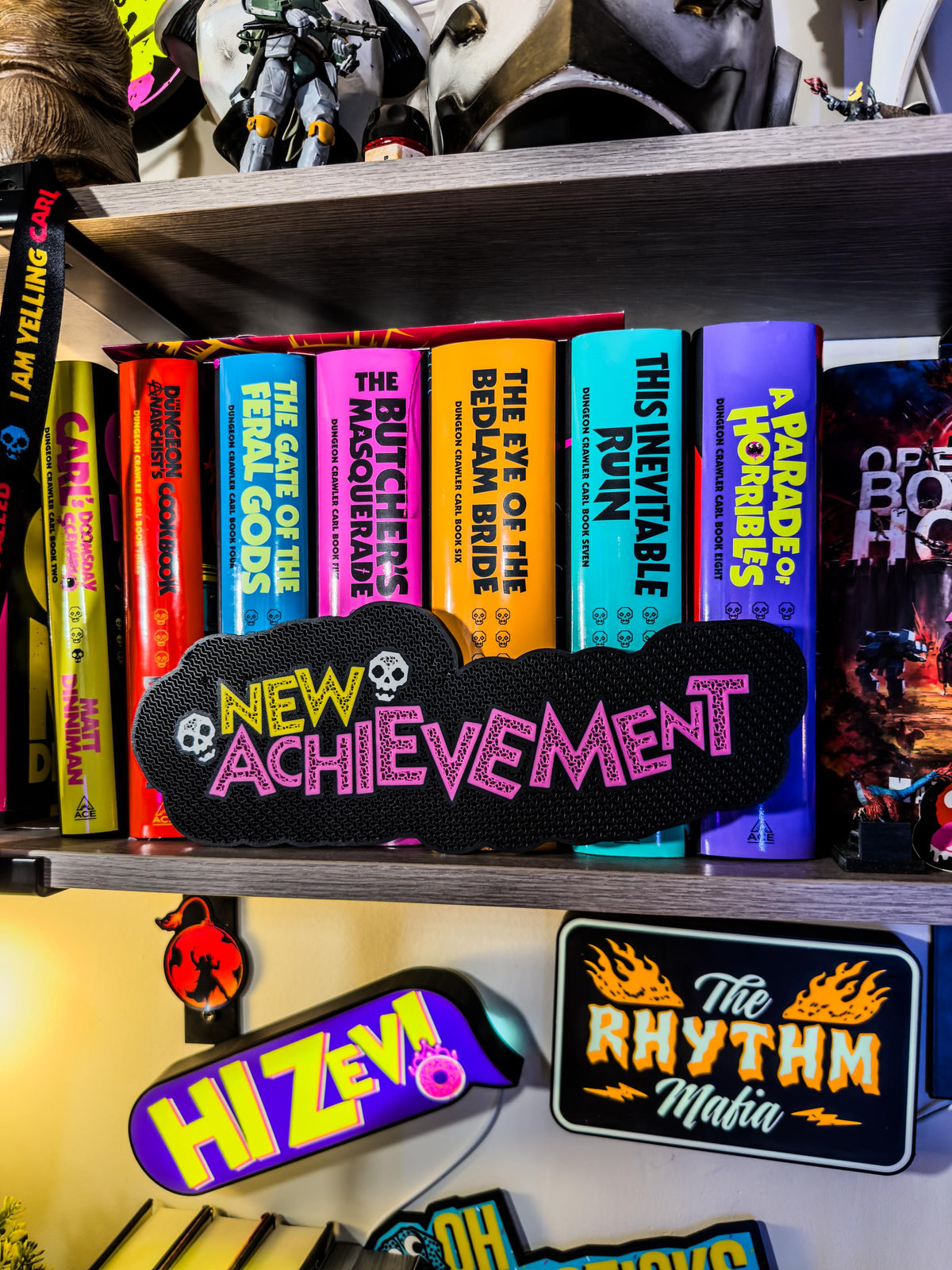 Dungeon Crawler Carl Pin Display Board — New Achievement