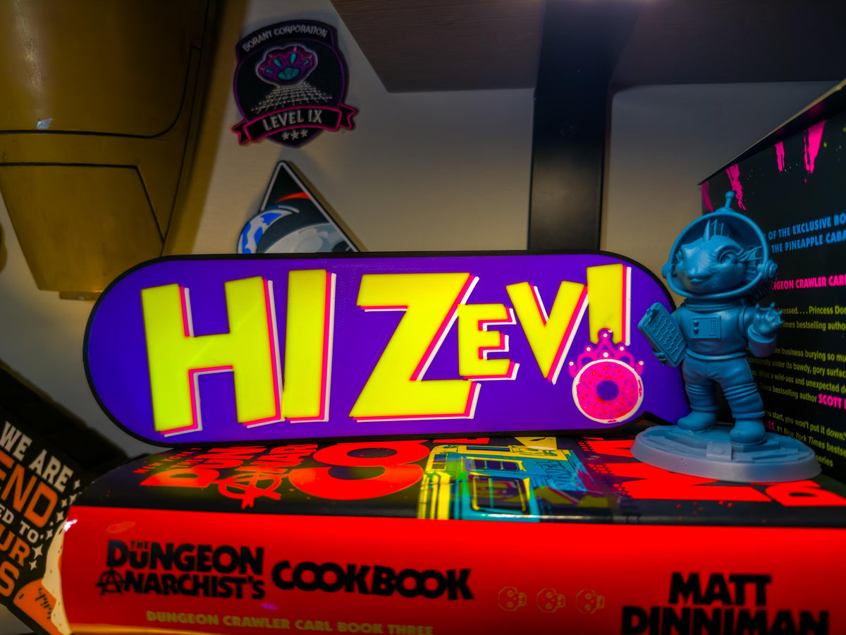 Dungeon Crawler Carl LED Lightbox — Hi Zev!