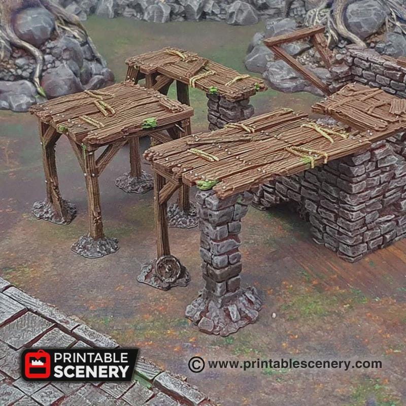Scaffolding and Support Columns Terrain