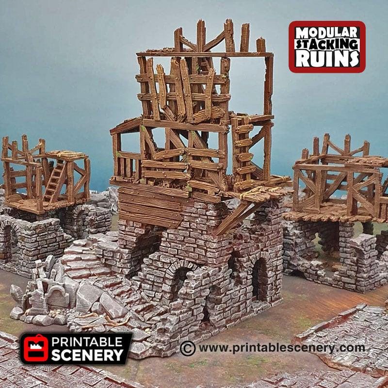 Rickety Lodgings Ruined City Terrain