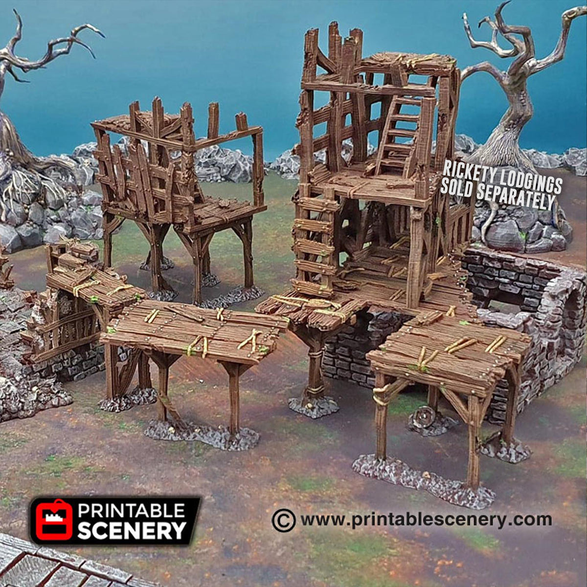 Scaffolding and Support Columns Terrain