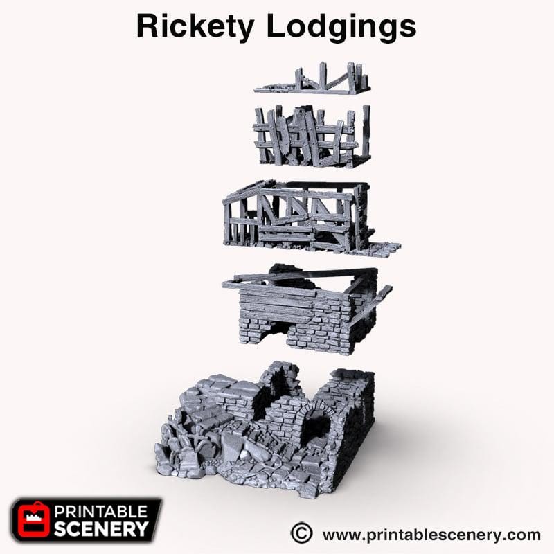 Rickety Lodgings Ruined City Terrain